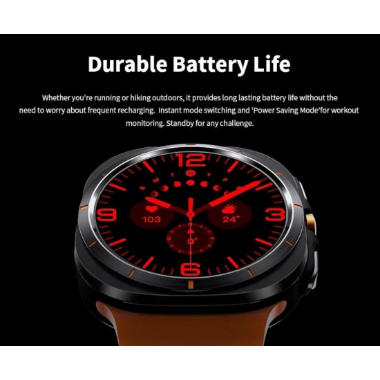 W7 Watch Ultra Amoled Ekran 46 Mm Akıllı Saat 2 Kordon Gümüş