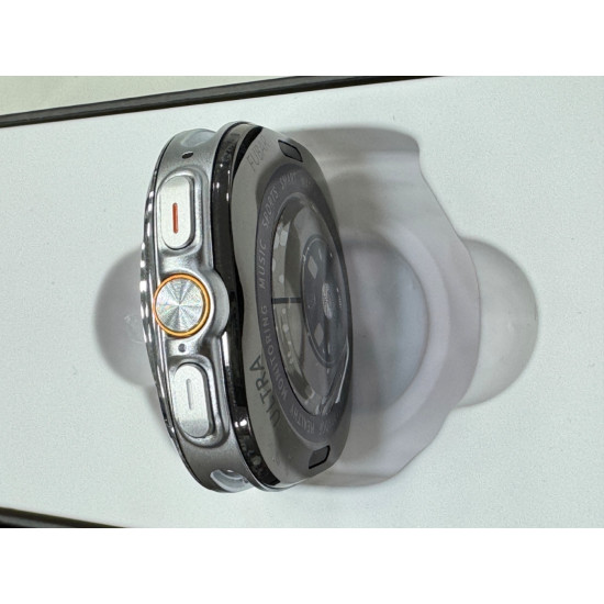 W7 Watch Ultra Amoled Ekran 46 Mm Akıllı Saat 2 Kordon Gümüş