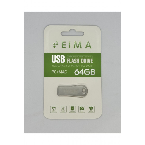 USB FLASH DRİVE 64 GB SUPER SPEED USB 3.0/2.0 PC+MAC UYUMLU USB BELLEK