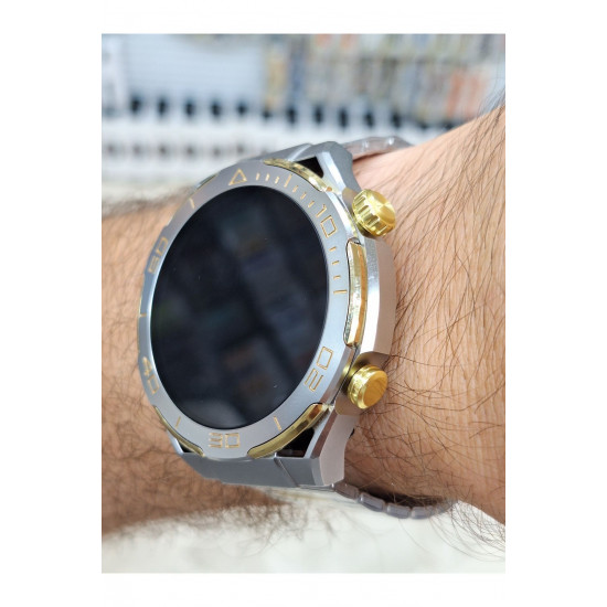 S30 Max Gümüş Gold Ve Siyah Gold Akıllı Saat S30 Max Gümüş Gold Ve Siyah Gold Akıllı Saat