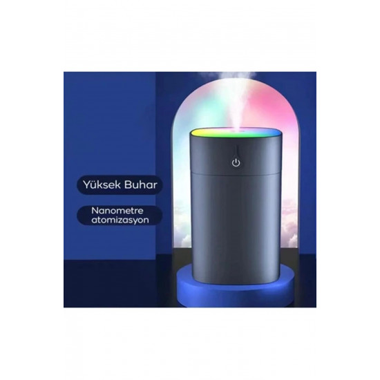 Renkli nemlendirici ev USB taşınabilir nemlendirici ile atmosfer renk ışık gece lambası Renkli nemlendirici ev USB taşınabilir nemlendirici ile atmosfer renk ışık gece lambası