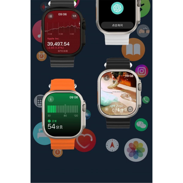 2024 Hello Plum H15 Ultra Amoled Ekran 1 Gb Müzik Çalar Yerel Albüm Oled Aod Modu Akıllı Saat