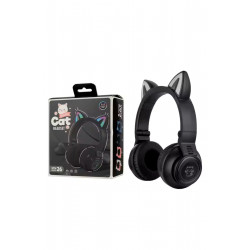 Stn 26 Rgb Led Hifi Kafa Üstü Bluetooth Çocuk Kedi Kulaklık Mikrofonlu