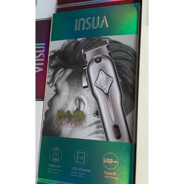 INSUA HK-770 PROFOSYONEL ŞARJLI LED EKRANLI TIRAŞ MAKİNESİ