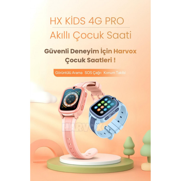 HX 4G PRO GÖRÜNTÜLÜ GÖRÜŞMELİ AKILLI ÇOCUK TAKİP SAATİ BTK KAYITLI