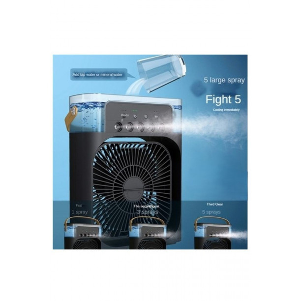 Büyük Boy  Ultrasonik Hava Nemlendirici ve Aroma ve Buzlu Klima Rgb Işıklı