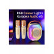 A5 Mini Bluetooth Hoparlör Çift Mikrofon Rgb Işık Ses Değişimi Aux Tf Kart U Disk Oynatma Karaoke A5 Mini Bluetooth Hoparlör Çift Mikrofon Rgb Işık Ses Değişimi Aux Tf Kart U Disk Oynatma Karaoke
