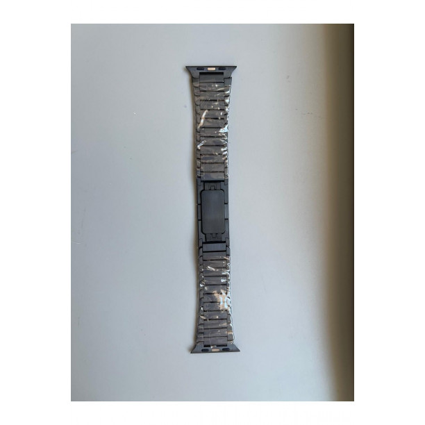 42-44-45-49 mm  Premium Kalite Dolgu Çelik Balık Sırtı Model Apple Watch Uyumlu Kordon