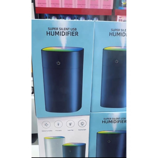 Renkli nemlendirici  ev USB taşınabilir nemlendirici ile atmosfer renk ışık gece lambası