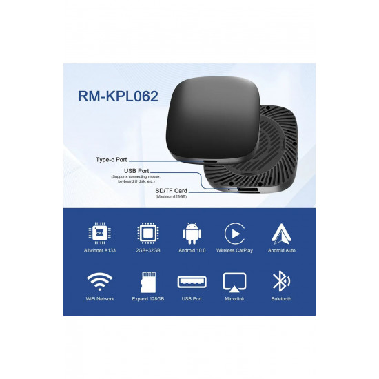 Wireless Carplay Android Araba 4 Çekirdekli Akıcı Full Hd 1080P Wifi 2.4/5G A133AllWinner Chip Wireless Carplay Android Araba 4 Çekirdekli Akıcı Full Hd 1080P Wifi 2.4/5G A133AllWinner Chip