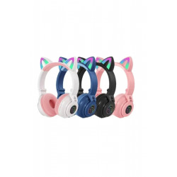 Stn 26 Rgb Led Hifi Kafa Üstü Bluetooth Çocuk Kedi Kulaklık Mikrofonlu