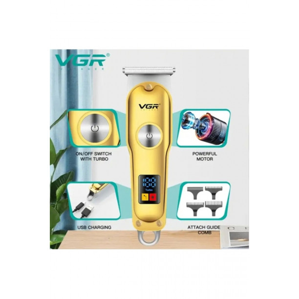 PROFESSIONAL  Turbo  LCD Ekranlı  Şarjlı Tıraş Makinesi
