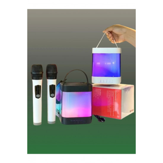 Z9 Karaoke Hoparlör Taşınabilir Bluetooth Hoparlör Mikrofon Seti Sd,usb,radyo Rgb Işıklı Ses Bombası Z9 Karaoke Hoparlör Taşınabilir Bluetooth Hoparlör Mikrofon Seti Sd,usb,radyo Rgb Işıklı Ses Bombası