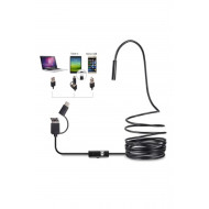 Endoskop Kameralı Boru muayene cihazı 3in1 2MT 5.5mm  USB kablosu  Borescope Su geçirmez