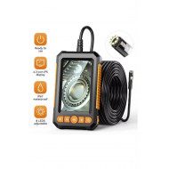 Endüstriyel endoskop kamera 10 mt  1080P 4.3  çift Lens LED ile HD1080P a Borescope IP67 su geçirmez