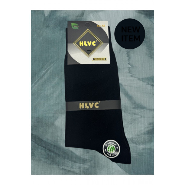 Helvacı Bambu Çorap Premium Dikişsiz ve Parfümlü Siyah Renk 3'lü Paket