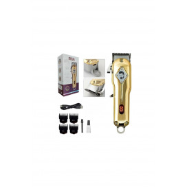 İnsua HK-760 Profesyonel Şarjlı LED Ekranlı Tıraş Makinesi Gold
