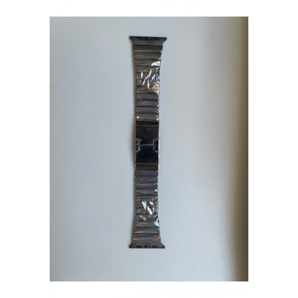 42-44-45-49 mm  Premium Kalite Dolgu Çelik Balık Sırtı Model Apple Watch Uyumlu Kordon
