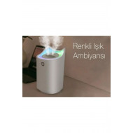 Büyük Boy Hava Nemlendirici Çift Çıkışlı Buhar Makinesi Aroma Difüzör 3300 Ml Işıklı Ambians