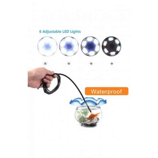 Endoskop Kameralı Boru muayene cihazı 3in1 2MT 5.5mm USB kablosu Borescope Su geçirmez Endoskop Kameralı Boru muayene cihazı 3in1 2MT 5.5mm USB kablosu Borescope Su geçirmez