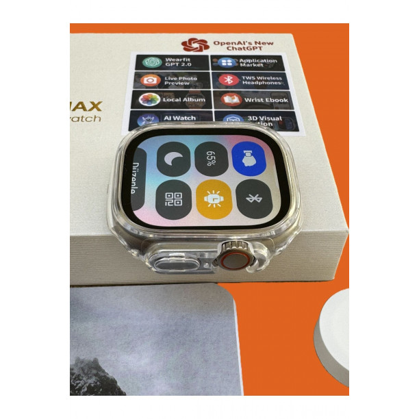Hk9 Ultra2 Max 49mm Akıllı Saat Chat Gpt/dahili Hafıza/3d Animasyon Super Amoled Adaptörlü set