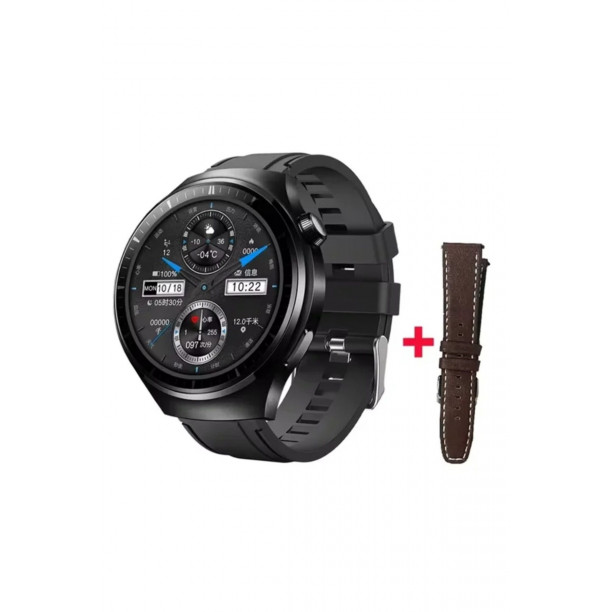 Fırsattan HK 8 Hero Amoled Ekran Chat GPT/GPS/NFC Siri Destekli Watch Classic Akıllı Saat Curved Ek.