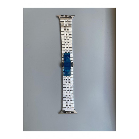 Apple Watch 42 - 49MM Uyumlu Paslanmaz Çelik Ayarlanabilir Rolex Metal Kordon Apple Watch 42 - 49MM Uyumlu Paslanmaz Çelik Ayarlanabilir Rolex Metal Kordon