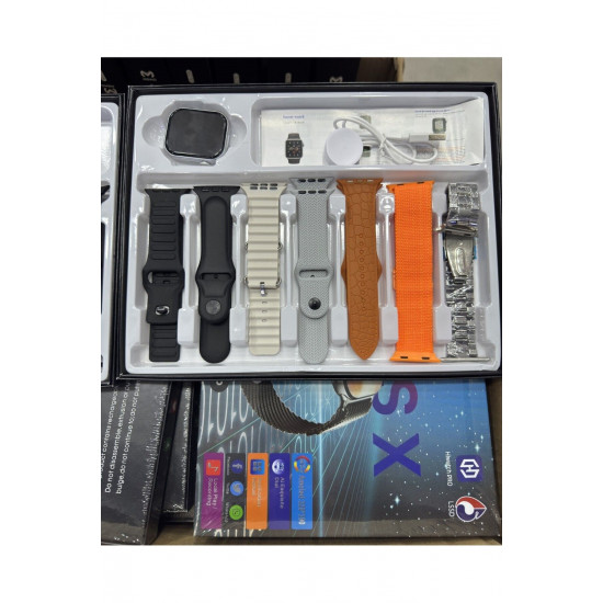 T-WATCH X MAX 46 MM AKILLI SAAT 7 Kordon Bir Arada Çok Fonksiyonlu yeni 10 serisi YENİ MODEL T-WATCH X MAX 46 MM AKILLI SAAT 7 Kordon Bir Arada Çok Fonksiyonlu yeni 10 serisi YENİ MODEL