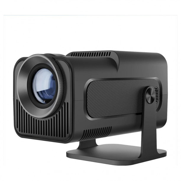 HY320 Mini Siyah Taşınabilir Sinema Projeksiyon Cihazı Ev Sineması Bluetooth Android Projeksiyon