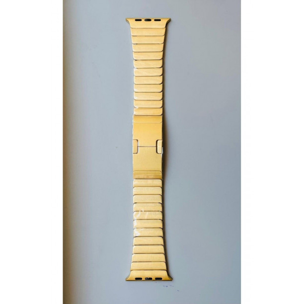 42-44-45-49 mm  Premium Kalite Dolgu Çelik Balık Sırtı Model Apple Watch Uyumlu Kordon