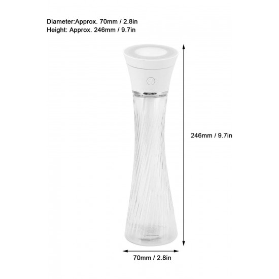 Hava Nemlendirici Difüzör Esansiyel Ultrasonik Araba Ev Aroma Difüzör Lamba 250 ml Beyaz Hava Nemlendirici Difüzör Esansiyel Ultrasonik Araba Ev Aroma Difüzör Lamba 250 ml Beyaz