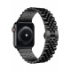 Apple Watch 42 - 49MM Uyumlu Paslanmaz Çelik Ayarlanabilir Rolex Metal Kordon Apple Watch 42 - 49MM Uyumlu Paslanmaz Çelik Ayarlanabilir Rolex Metal Kordon