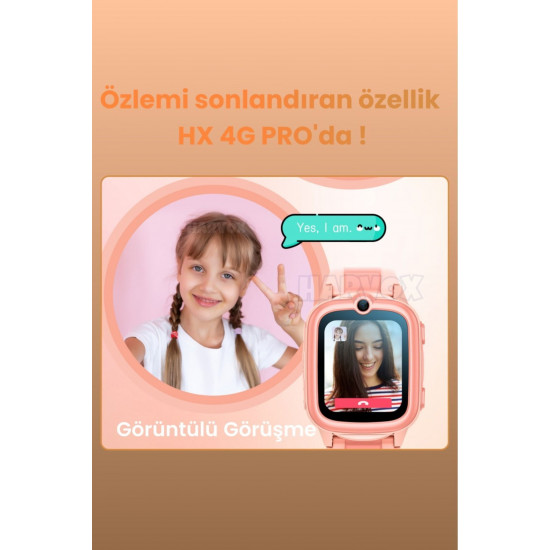 HX 4G PRO GÖRÜNTÜLÜ GÖRÜŞMELİ AKILLI ÇOCUK TAKİP SAATİ BTK KAYITLI HX 4G PRO GÖRÜNTÜLÜ GÖRÜŞMELİ AKILLI ÇOCUK TAKİP SAATİ BTK KAYITLI