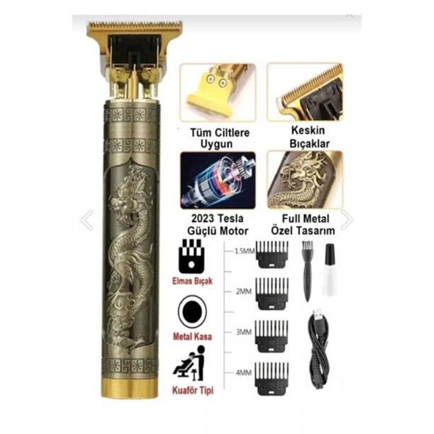 INSUA HK-35A PROFOSYONEL SAÇ SAKAL KESME ÇİZGİ ÇEKME ŞEKİL VERME TIRAŞ MAKİNESİ