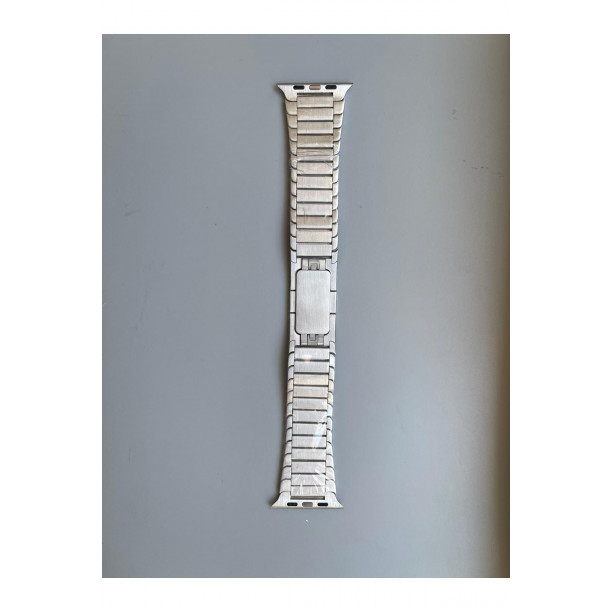 42-44-45-49 mm  Premium Kalite Dolgu Çelik Balık Sırtı Model Apple Watch Uyumlu Kordon