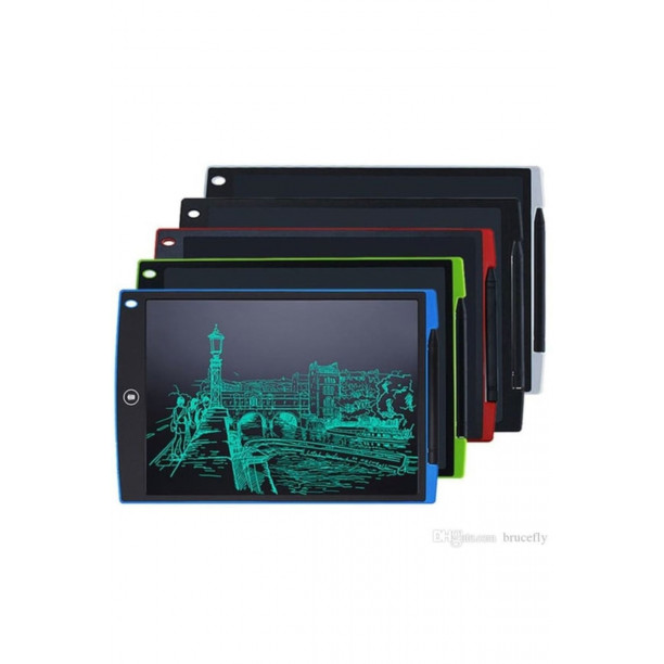 8.5 İNÇ RGB RENKLİ YAZILI DİGİTAL YAZI TAHTASI PİLLİ TUŞLA SİLİNEBİLİR 5 RENKTE