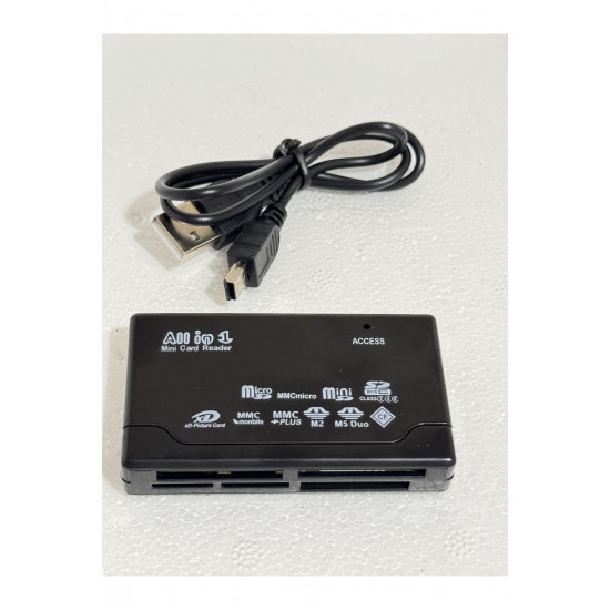 Tüm Memory kart okuyucu USB harici MiniM2 MMC XD CF desteği USB V2.0 tam hız Tüm Memory kart okuyucu USB harici MiniM2 MMC XD CF desteği USB V2.0 tam hız