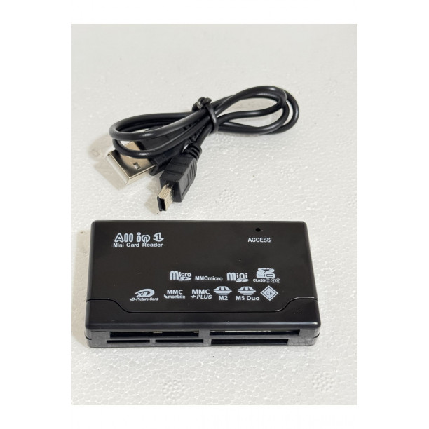 Tüm Memory kart okuyucu USB harici MiniM2 MMC XD CF desteği USB V2.0 tam hız